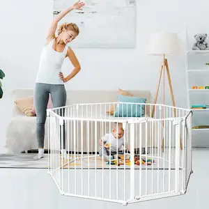 Mạnh mẽ và đáng tin cậy kim loại bé playpen vật nuôi bao vây cho trong nhà và ngoài trời.