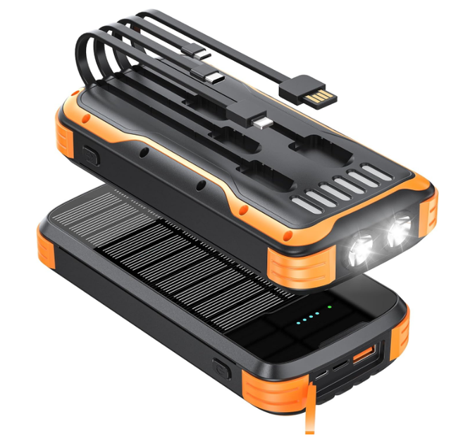 Innovative Novelties Products OEM Logo Type C Fast Charging 20000mAh Portable Wireless Power Bank Solar
