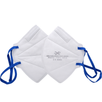 Masques de protection anti-poussière jetables FFP1 à 3 couches en non-tissé, certifiés CE, vente en gros directe usine pour commandes en gros