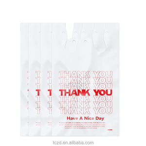 Sacchetti di Plastica con Manico Robusto all'Ingrosso, Sacchetti a T-shirt, Comode Borse per la Spesa e <span class=keywords><strong>Sacchi</strong></span> per Alimenti per Confezionamento in Negozio - Product Image 2
