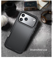 2025 nouvelle coque de téléphone antichoc robuste à 3 couches pour iPhone 17/16/15 série défense à 3 couches avec clip de ceinture et béquille