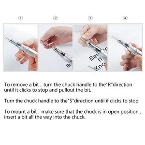 Replacement Handle for Electric <b>Nail</b> Drill Machine, <b>Nail</b> Drill Pen 45000RPM Electric <b>Nail</b> Drill Handpiece - Product Image 3