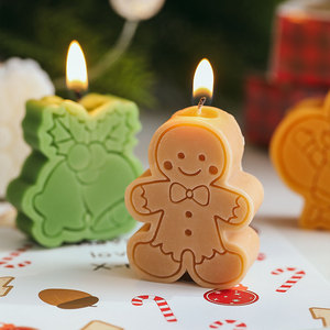 Christmas Scented <b>Candles</b> <b>Set</b> Soy Wax Animal Tree Snowman Santa Shape Holiday Decor Gift - Product Image 4