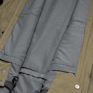 Chaqueta Acolchada Ligera y Cómoda para Hombre, con Capucha, Color Verde Oliva, Impermeable, Deportiva, con Logotipo Frontal, Corte Regular, para Invierno - Product Image 6
