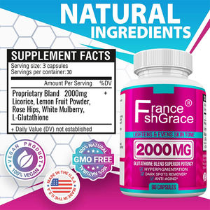 OEM/ODM complément de beauté de la peau soins de la peau Pure Table Health Sare Capsules blanchissantes pour la peau supplément blanchissant au collagène - Product Image 4