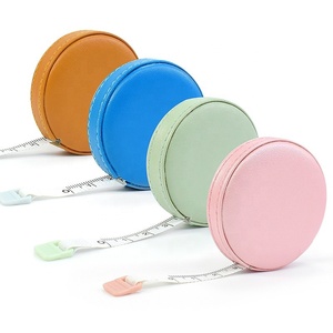 Ruban à mesurer rond miniature en cuir PU personnalisé en gros - Product Image 2