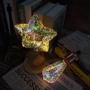 หลอดไฟ LED E27 รูปทรงดอกไม้ไฟ 3 มิติ หลากสีสัน สำหรับตกแต่ง - Product Image 3