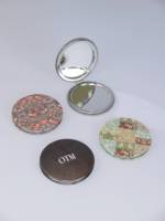 Miroir de maquillage en PU personnalisé avec logo Winway, différentes formes, étiquette privée, cœur, rond, mini miroir compact de poche, cadeau de voyage, promotion