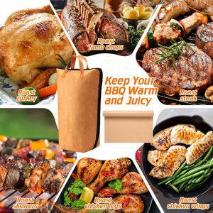 Meat Rest Bag Food Warmer Bags Home Indoor Outdoor Barbecue Blanket Tools Wrinkle-resistant and Durable No Leakage <b>BBQ</b> Blanket - Product Image 4