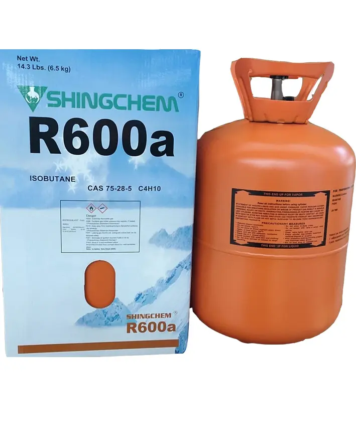 SHINGCHEM Factory High Purity 99.9% Iso butane R600a Cylinders Carbon Hydrate Eco Friendly Refrigerant