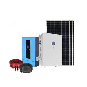 Nhà máy điện với các tấm pin mặt trời và pin <span class=keywords><strong>lithium</strong></span> cho năng lượng mặt trời trên mái nhà với pin lưu trữ pin dự phòng nhà máy điện - Product Image 3