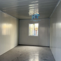 Kit de maison préfabriquée modulaire en acier de 20 pieds avec toit en pente, panneau sandwich, maison préfabriquée