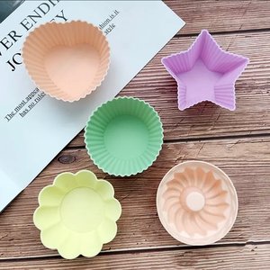 Moules à <span class=keywords><strong>cupcakes</strong></span> en silicone miniatures faits maison, de qualité alimentaire, écologiques, réutilisables, résistants à la chaleur, pour <span class=keywords><strong>cupcakes</strong></span>, muffins, gâteaux, outils de pâtisserie, sac OPP - Product Image 1