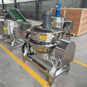 SS 50l - 600l industriale rivestita pentola d'<span class=keywords><strong>acqua</strong></span> con agitatore sanitario Porridge <span class=keywords><strong>e</strong></span> zuppa di caldaia mista - Product Image 4