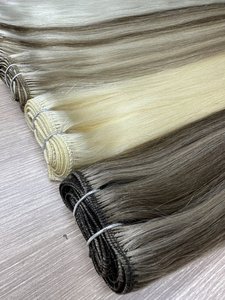 K.SWIGS Prix de gros Extensions de cheveux humains Remy vierges à cuticules intactes, tissage double drawn noué à la machine, balayage - Product Image 6