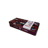 Boîte en métal rectangulaire pour biscuits au chocolat / Boîte en métal de qualité alimentaire avec design personnalisé