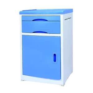 Hot Sale Hospital Patient Room Overbed Locker Medical ABS Bedside Cabinet For Commercial