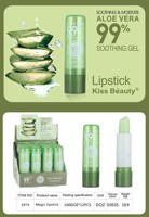 Kiss Beauty - Lápiz Labial de Larga Duración con Gel de Aloe Vera, Bálsamo Labial, Cosmético al por Mayor, Maquillaje de Marca Privada, Lápiz Labial Mágico que Cambia de Color