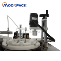 Machine de remplissage et de bouchage automatique de table Moonpack pour petites bouteilles d'huile essentielle, de lait et d'huile de cuisson
