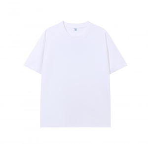 2025 ग्रीष्मकालीन संग्रह 230g शांत जीवाणुरोधी ठोस पैटर्न शुद्ध रंग दाएं कंधे 'शांत सोलोना' लघु-आस्तीन पुरुषों की टी-शर्ट - Product Image 2