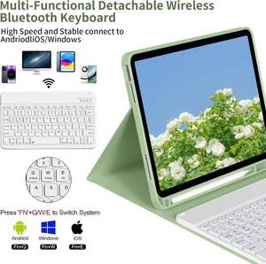 Removable Wireless Bluetooth Keyboard Abs <b>Tablet</b> Keyboard Cover with Keyboard for ipad air Pro 11 12.9 2021 - Product Image 3