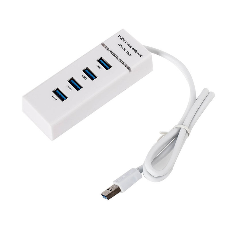 Amazon Высочайшая скорость USB 3,0 концентратор светодиодный тонкий 4-портовый Usb3.0 Usb хаб для настольных ПК ноутбук