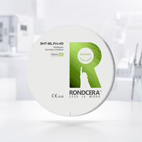 Bloc de zircone liquide sans déformation Rondcera, céramique odontologique premium pour la restauration dentaire avancée, 1300MPa SHT-ML Pro 4D