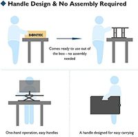 Support de bureau hauteur réglable ordinateur portable tige pneumatique convertisseur debout bureau Riser