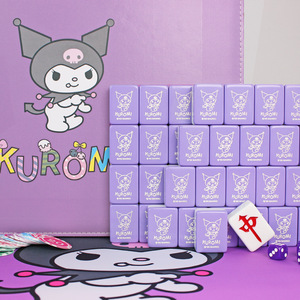 Amber Scalloped Acrylic Mahjong Modern Design for Family Entertainment 4 Player Customized Layer American Mah Jong Tiles - Product Image 1