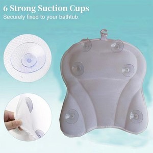 Oreiller de bain moderne 4D Air Mesh pour spa, bain à remous, ventouses, accessoire de <span class=keywords><strong>baignoire</strong></span> imperméable et confortable - Product Image 6
