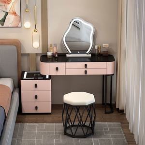 Nieuwe Kaptafel Voor Make-Up Dressoir Led Spiegel Mdf Make-Up Moderne Kaptafel Verbeterde Schoonheid Slaapkamer Hotel Huis - Product Image 5