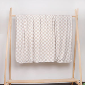 Petelulu bebé fibra <span class=keywords><strong>de</strong></span> bambú recién nacido manta envolvente tablero <span class=keywords><strong>de</strong></span> ajedrez simple manta <span class=keywords><strong>de</strong></span> bebé suave y cálida manta <span class=keywords><strong>de</strong></span> dormir <span class=keywords><strong>para</strong></span> bebé - Product Image 2