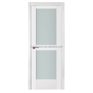 باب منزلق مزدوج بتصميم حديث باب خشبي داخلي مجوف بقفل ذكي - Product Image 2