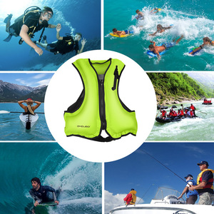 Plongée plage automatique étanche flottabilité gilet de sauvetage adultes <span class=keywords><strong>surf</strong></span> Portable eau flottant gilet de sauvetage gonflable pour la natation - Product Image 3