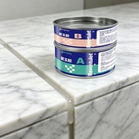 Adhésif époxy bicomposant imperméable Revontulet Stone Jade Glue 502 pour pierre naturelle, marbre, granit et jade