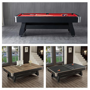 Table de <span class=keywords><strong>billard</strong></span> multifonctionnelle 3 en 1 en MDF de conception américaine simple, 7 pieds, 8 pieds, 9 pieds, avec système de retour automatique des billes, vente en gros à prix réduit - Product Image 2