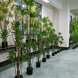 Shangpin Look vera pianta artificiale <span class=keywords><strong>di</strong></span> plastica verde palma finta <span class=keywords><strong>Bonsai</strong></span> foglie in vaso decorativo fazu piante per decorazioni per la casa - Product Image 2
