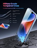 Protecteur d'écran en verre trempé pour téléphone portable, film hydrogel bleu Super Shield 9h, pour iPhone 7 Plus