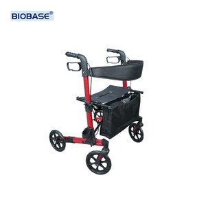 BIOBASE in alluminio <span class=keywords><strong>a</strong></span> <span class=keywords><strong>mano</strong></span> Rollator <span class=keywords><strong>deambulatore</strong></span> <span class=keywords><strong>con</strong></span> sedile pieghevole per anziani e mobilità assistita camminatore adulto - Product Image 1