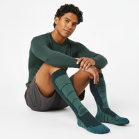 Chaussettes de football anti-ampoules montantes avec logo personnalisé, chaussettes de sport longues performantes, respirantes, confortables et de compression