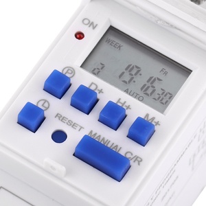 Temporizador Digital LCD Programable de 220V 110V 24V 12V AHC15A TE-4163, Relé de Tiempo de 16A con Certificación CE, Semanal, de Plástico - Product Image 4