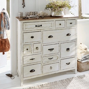 Shabby Vintage Chic <strong>Rustic</strong> Wooden <strong>Cabinets</strong> With Many Drawers - Product Image 5