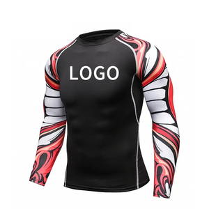 Venta al por mayor de calidad superior "MMA hombres UPF 50 + manga larga blanca Rash Guard para adultos ropa de artes marciales" - Product Image 4