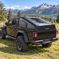 Capot de camionnette en aluminium Fastback pour HILUX/ Jeep Gladiator Overland 2021-2025, benne de 5 pieds avec rails de toit, étanche