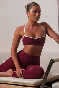 Breathable Yoga Sports Bra Set Elastic Waist Plus Size Fitness Training Hip Lift Solid Niners Niners Fitness Training Set - Product Image 5