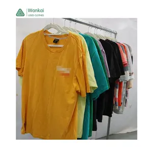 CwanCkai Branded Second Hand Cotton And Polyester Mix Mens T-shirt Used, Hot Selling Ukay Ukay Bales Daily Use T Shirt