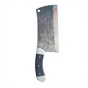 Couteau de boucher artisanal 2026 en acier à haute teneur en carbone, manche en bois personnalisé, embout en acier, couteau de cuisine professionnel en acier au carbone - Product Image 1