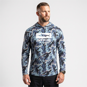 Professional Raglan Sleeves Sun Day Red Shirt UPF 50+ Hooded Fishing Jersey Custom Camo Breathable Waterproof Performance