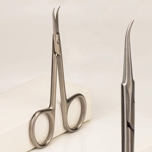 Forbici professionali curve in acciaio inossidabile <span class=keywords><strong>per</strong></span> <span class=keywords><strong>cuticole</strong></span>, tipo Inrown, affilate, <span class=keywords><strong>per</strong></span> salone di bellezza - Product Image 1