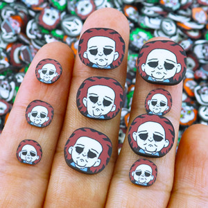 1 KG/BAG 5MM di personaggi di Halloween fai da te minuscole fette di argilla polimerica alla rinfusa in miniatura spruzza per oggetti artigianali in resina melmosa - Product Image 5